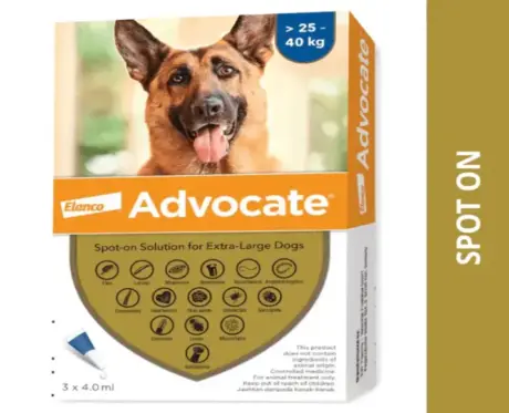 Bayer Advocate Spot On Large for Dogs 25–40kg 4ml Pack - PetMedicine.co