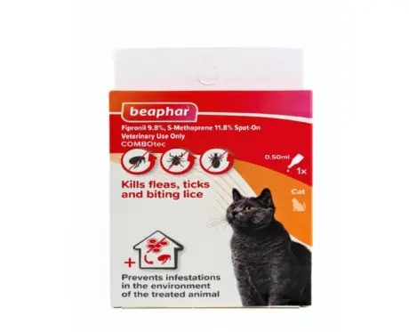 Trusted Flea and Tick Spot for Cats – Beaphar Combotec – PetMedicine.co