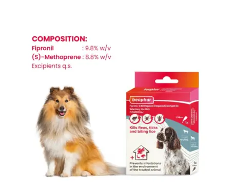 Buy Beaphar Combotec Medium for Dogs 10-20 KG Online – PetMedicine.co
