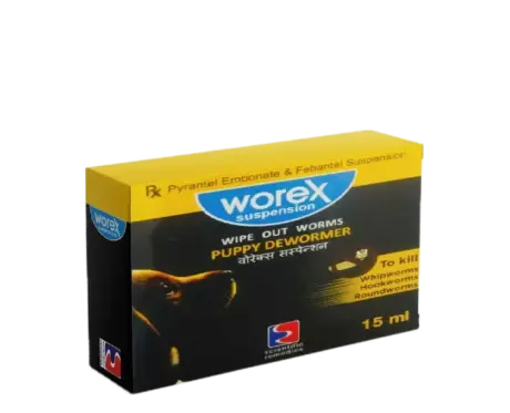 Worex Puppy Dewormer Medicine – Oral Liquid for Roundworms