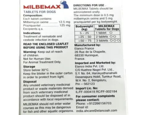 Buy Milbemax Dewormer Tablets for Dogs online at PetMedicine.co