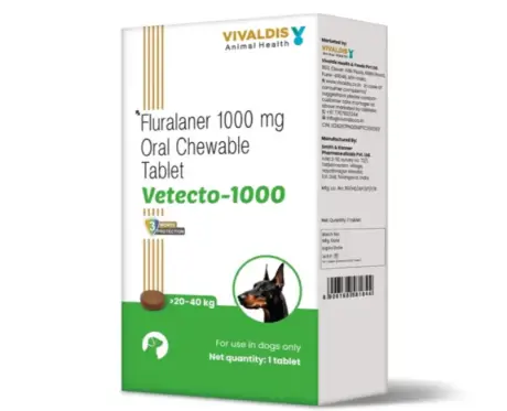 Buy Vivaldis Vetecto 1000 for 20-40 KG dogs online at PetMedicine.co