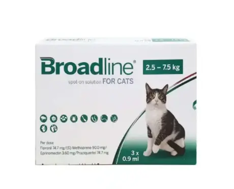 Broadline Spot On Cats Large 2.5–7.5 Kg parasite treatment PetMedicine.co