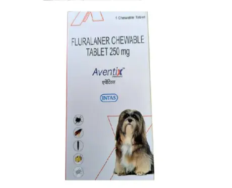 Intas Aventix 250 Mg Tick & Flea Tablet for Dogs – PetMedicine.co