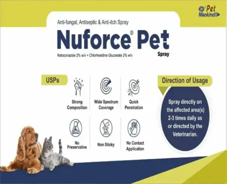 Mankind Nuforce Spray for Dogs and Cats 100ml – PetMedicine.co