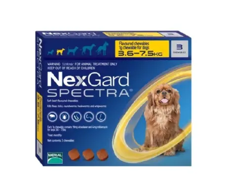 NexGard Spectra Small for Dogs 3.5-7.5kg – PetMedicine.co