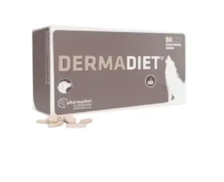 Pharmadiet Dermadiet for Dogs 60 Tablets skin and coat supplement PetMedicine.co