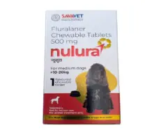 Savavet Nulura Medium tick and flea tablet for dogs 10-20kg PetMedicine.co