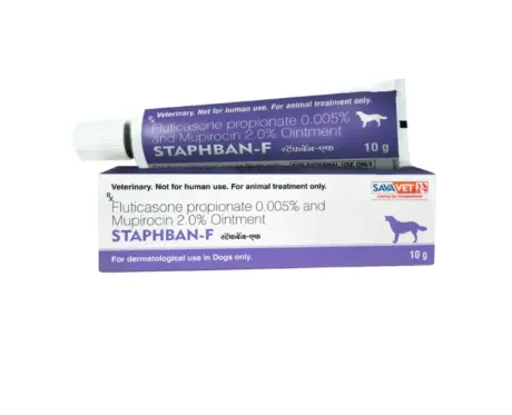Savavet Staphban F Ointment for Dogs 10 GM treatment PetMedicine.co