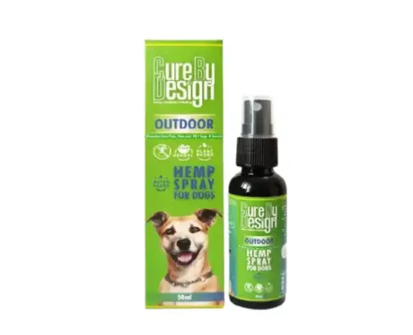 Cure by Design Hemp Outdoor Tick Flea Spray for Dogs 50ml at PetMedicine.co