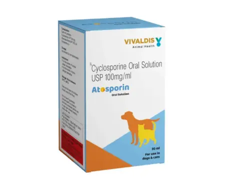 Buy Vivaldis Atosporin Oral Solution for dogs and cats 30ml at PetMedicine.co