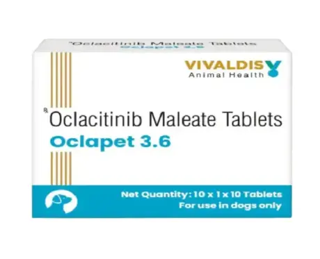 Vivaldis Oclapet 3.6 MG tablets for dogs allergy relief PetMedicine.co