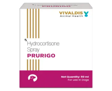 Buy Vivaldis Prurigo Hydrocortisone Spray 50ml for Pets | PetMedicine.co