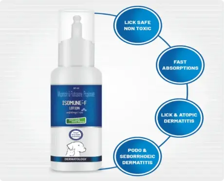 Buy Aranex Isomune F Lotion online for pet skin care PetMedicine.co