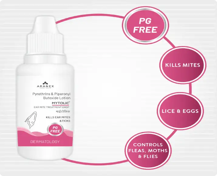 Buy Aranex Mytolic Ear Treatment 10ml Online for Dogs – PetMedicine.co