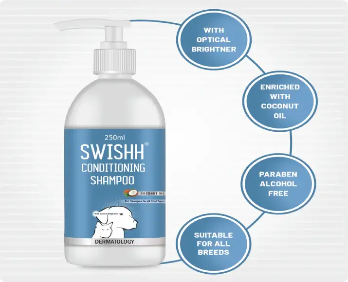 Buy Aranex Swishh Conditioning Shampoo online for healthy shiny coat – PetMedicine.co