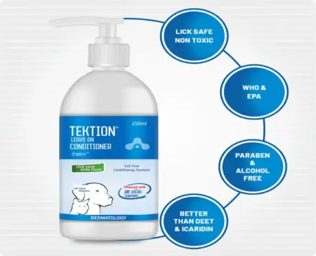 Buy Aranex Tektion Leave On Conditioner 250ml Online - PetMedicine.co