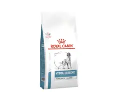 Royal Canin Hypoallergenic Moderate Calorie Dog Dry Food pack at PetMedicine.co