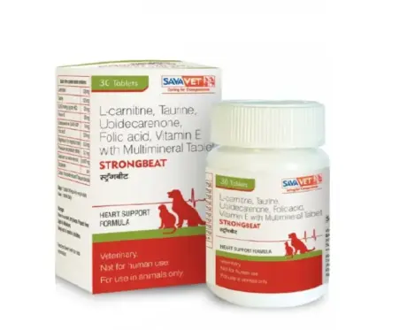 Savavet Strongbeat 30 tablets heart care for pets - PetMedicine.co