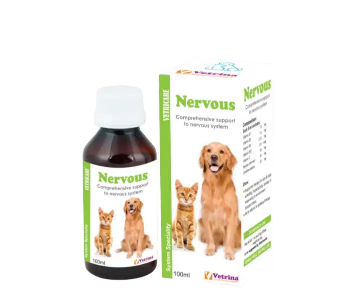 Vetricare Nervous Syrup for Dogs and Cats 100ml calming support – PetMedicine.co