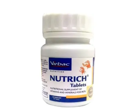 Virbac Nutrich multi vitamin tablets for dogs and cats PetMedicine.co
