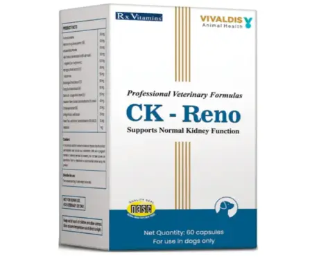 Buy Vivaldis CK Reno supplement for dogs kidney health PetMedicine.co