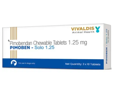 Buy Vivaldis Pimoben Solo 1.25 MG Pimobendan Tablets Online - PetMedicine.co