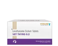 Vivaldis Vet Thyro 0.2 tablets for dogs and cats thyroid support PetMedicine.co