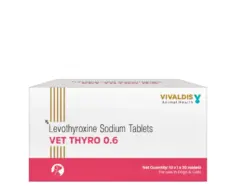 Vivaldis Vet Thyro 0.6 tablets for dogs and cats thyroid support PetMedicine.co