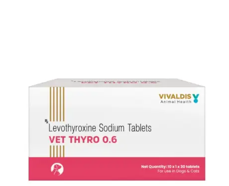 Vivaldis Vet Thyro 0.6 tablets for dogs and cats thyroid support PetMedicine.co