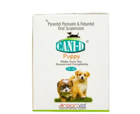 Buy Areion Vet Cani D Puppy Deworming Syrup 15ml at PetMedicine.co