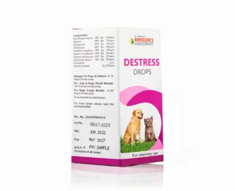 Shop Bakson Veterinary Destress Homeopathic Pet Drops 30ml – PetMedicine.co