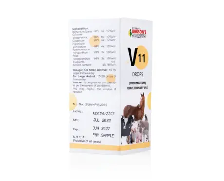 Buy Bakson Veterinary V11 Homeopathic Drops 30ml for Cats & Dogs – PetMedicine.co