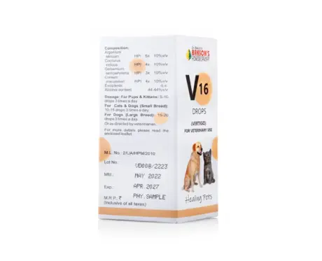 Bakson Veterinary V16 Vertigo Drops 30ml Natural Vertigo Relief – PetMedicine.co
