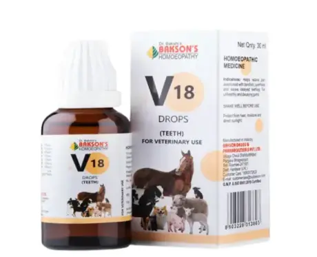 Bakson Veterinary V18 Teeth Drops 30ml for Pets Oral Care PetMedicine.co