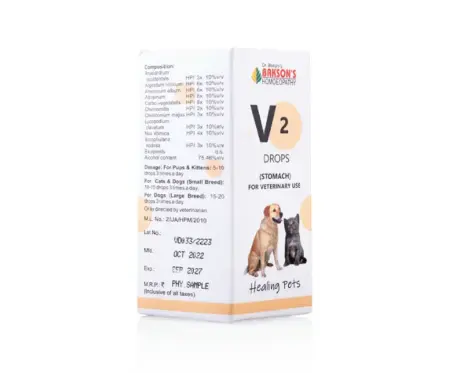 Buy Bakson Veterinary V2 Stomach Drops online 30ml – PetMedicine.co