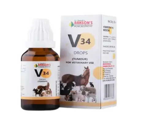 Bakson Veterinary V34 Tumour Drops 30ml for Dogs Cats Farm Animals PetMedicine.co