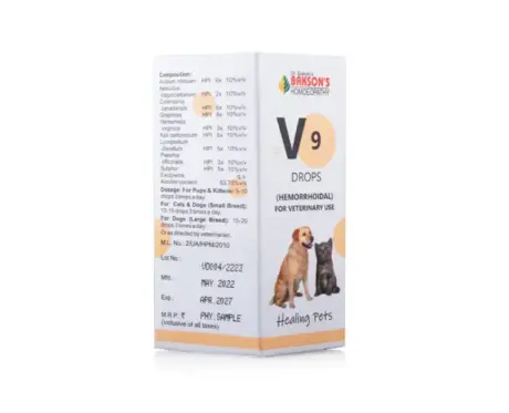 Shop Bakson Veterinary V9 Hemorrhoidal Drops for Pets – PetMedicine.co