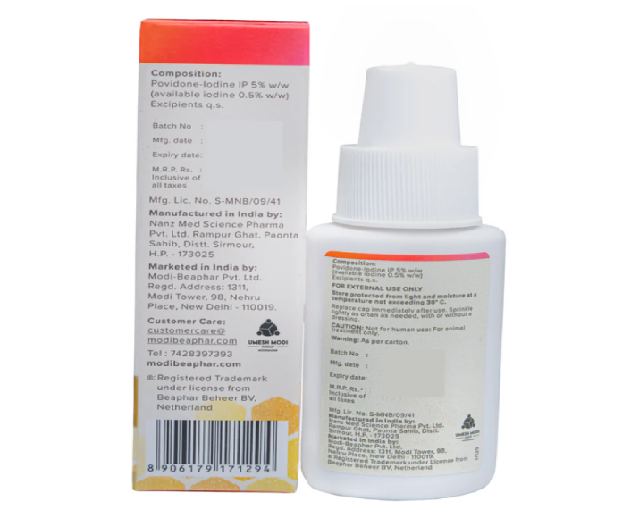 Beaphar Povidone Iodine Healing Powder for Pets – PetMedicine.co