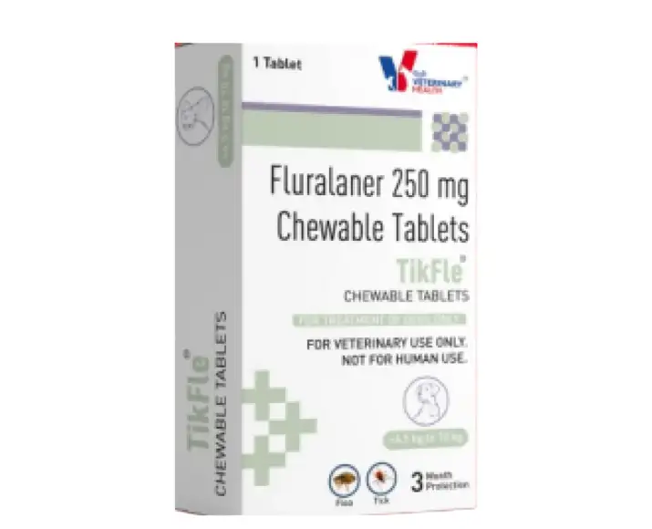 Drools TikFle Fluralaner 250 MG Tick & Flea Tablet for Dogs 4.5–10 KG - PetMedicine.co