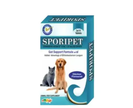 MPS Sporipet for Dogs & Cats 30 Tablets Digestive Support – PetMedicine.co