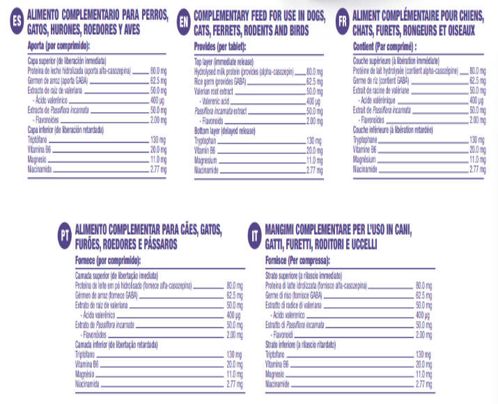 Calmatonine 20 Tablets Natural Pet Calming Supplement - PetMedicine.co