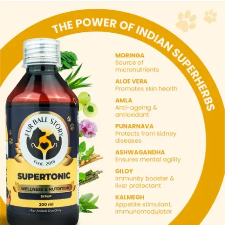 Fur Ball Story wellness tonic for dogs and cats 200ml PetMedicine.co