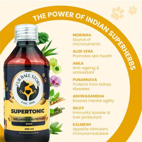 Fur Ball Story wellness tonic for dogs and cats 200ml PetMedicine.co