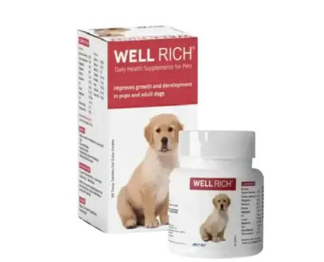 Skyec Well Rich multivitamin tablets for puppies and dogs 30 tablets – PetMedicine.co