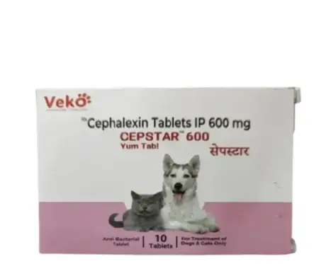 Veko Cepstar 600 MG Tablet for Dogs and Cats - PetMedicine.co