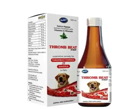 Venkys Thromb Beat Syrup 100ml for Pets - PetMedicine.co