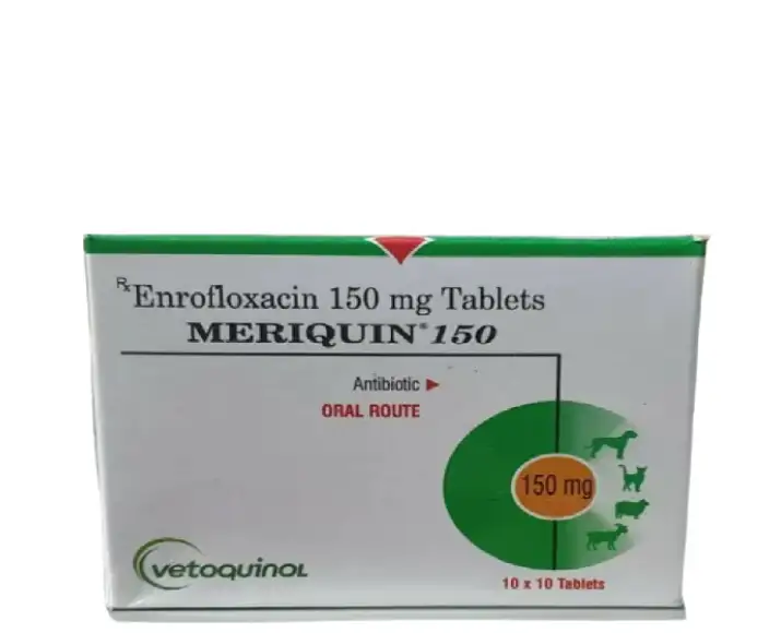 Vetoquinol Meriquin 150 MG Tablets for Dogs and Cats - PetMedicine.co