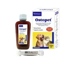 Virbac Ostopet Calcium Supplement Syrup for Dogs and Cats 250ml PetMedicine.co