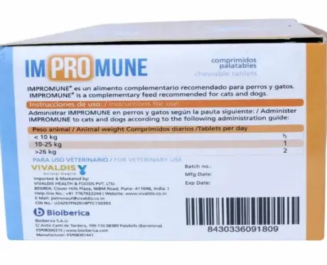 Immune Booster Vivaldis Bioiberica Impromune for Pets – PetMedicine.co